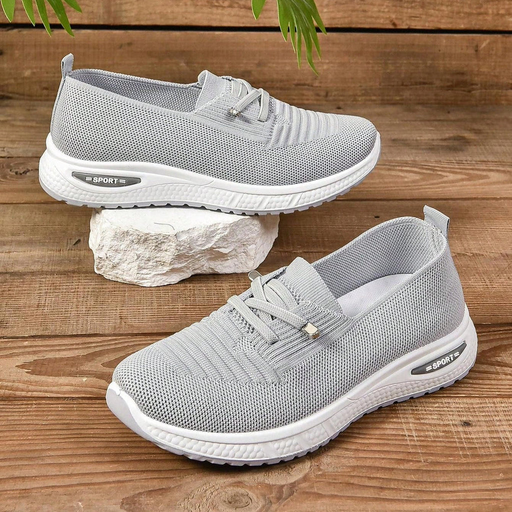 Sneakers Dam Slip On Breda Tår Gråa