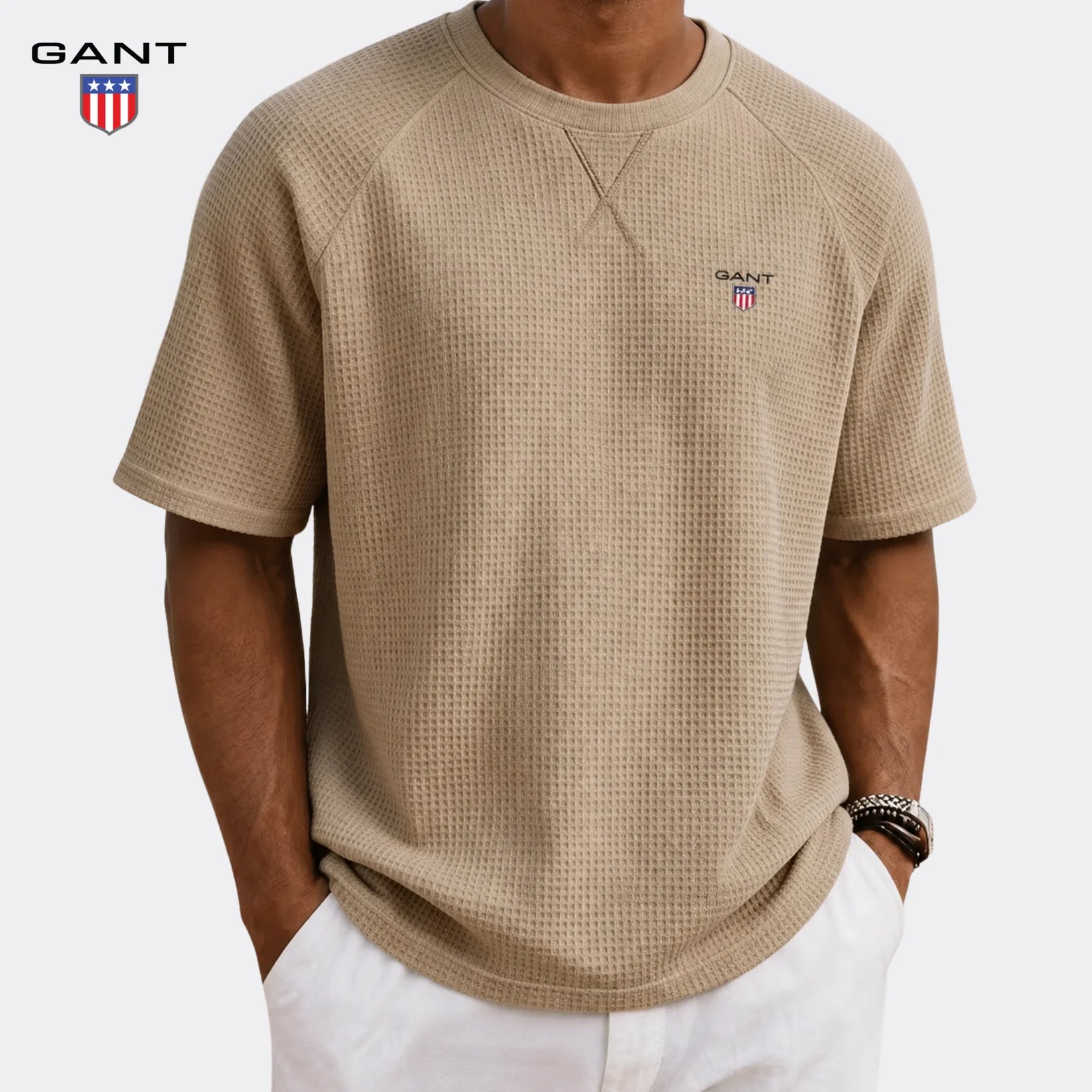 GANT™ Premium T-shirt med Struktur