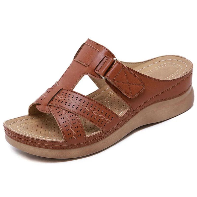 Slip-on Sandaler med Formad Innersula – Komfort & Stil för Kvinnor